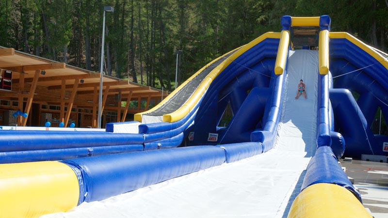 Experience full on aqua fun at Tekapo Springs and ride the awesome TRIPPO Waterslide!
